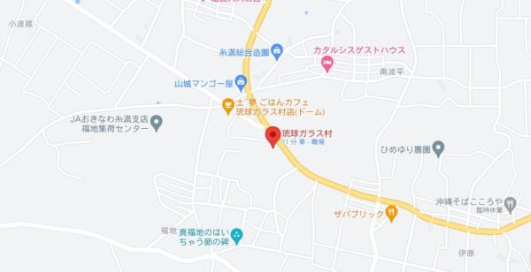 琉球ガラス村マップ